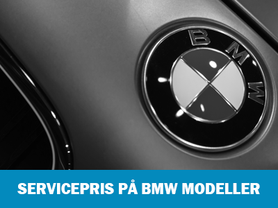 Servicepris på BMW modeller hos Bruhns Biler