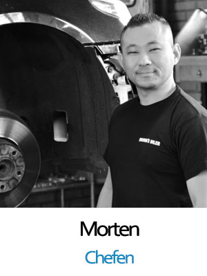 Morten Jessen - chefen og mekaniker hos Bruhns Biler